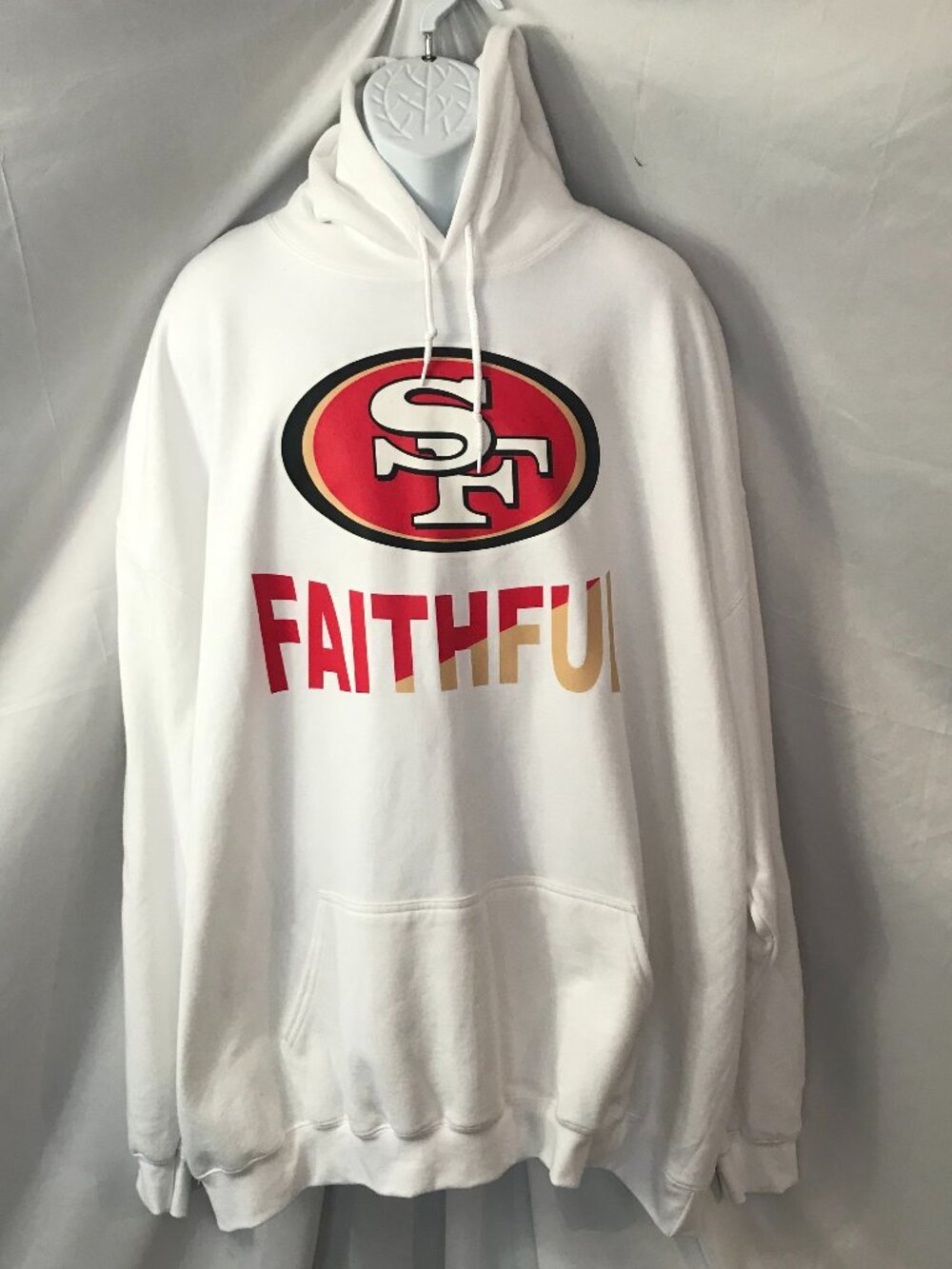San Francisco 49ers FAITHFUL Activewear Athletic Sport Cut Football Hoodie